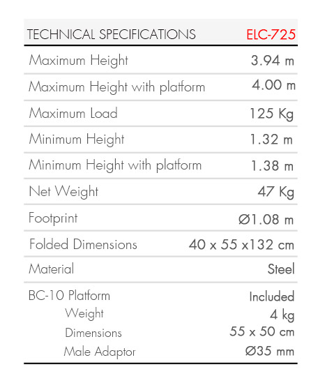 Material lifter-ELC-725-(table)