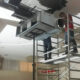 Instalación de sistemas de ventilación voluminosos con un elevador ELC-730/R