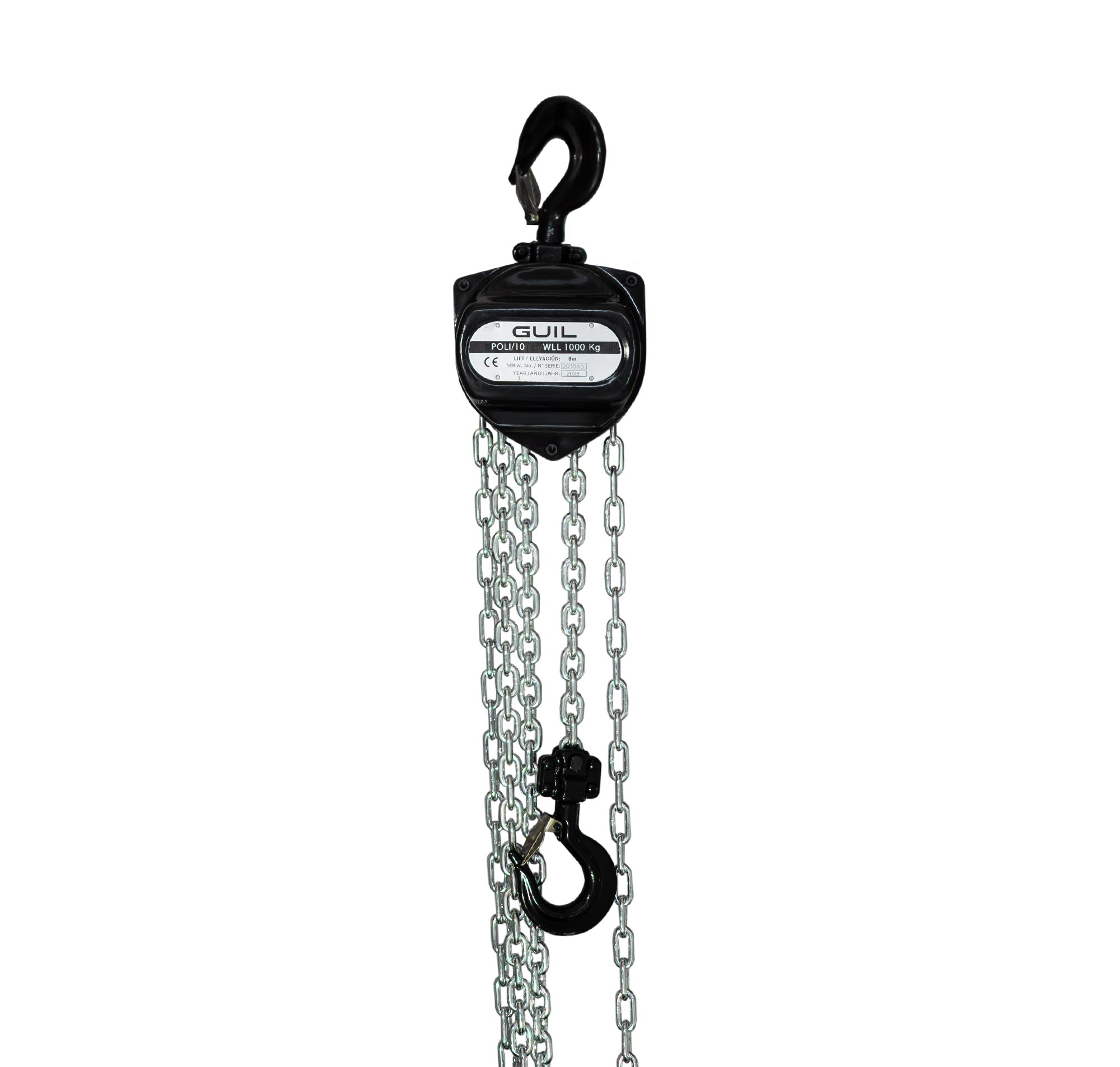 Manual chain hoist -POLI-10-(8m)