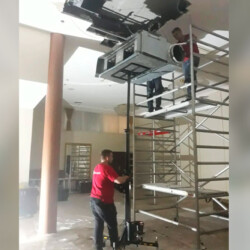 ducting installation for air conditioning