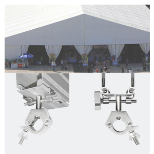 Clamp connector for MARQUEES