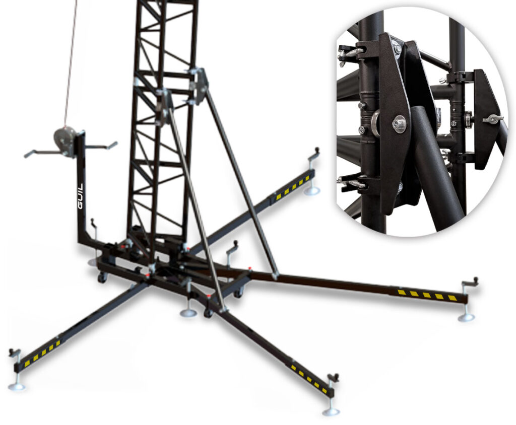 Line Array Rigging Terminology Rigging tower for Line Array systems - Ref. TMD-545/N | GUIL