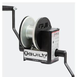 Hand winch with automatic brake