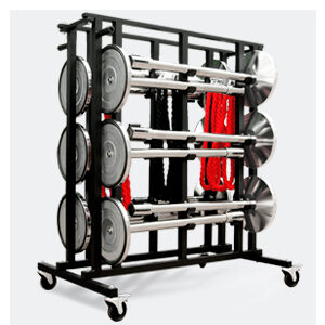 Trolley to transport and store barrier posts